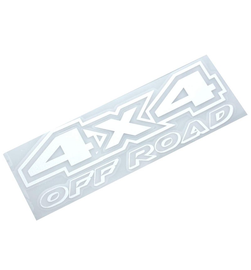 EmbRoom 2pcs 4x4 Offroad Decals, Brushed Print Effect Black Vinyl Replacement Stickers for F150 GMC Sierra Chevy 1500 2500 Chevrolet Silverado (White) - Image 5